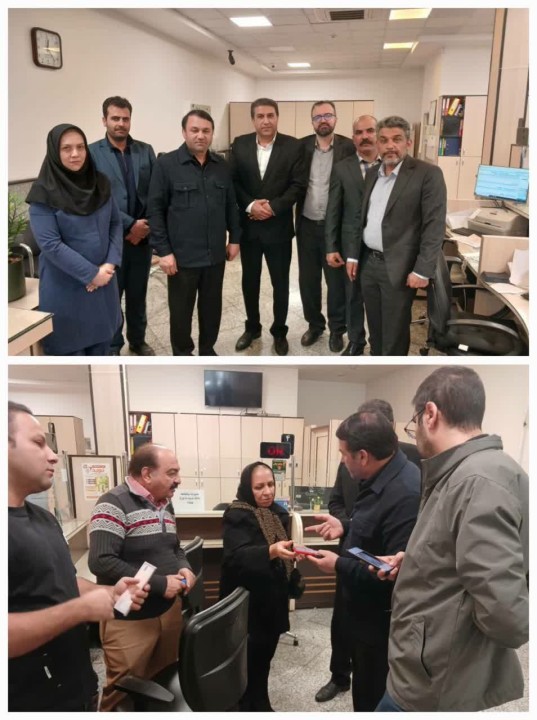 بازدید سرزده مدیرعامل بانک سپه از شعبه سهروردی جنوبی