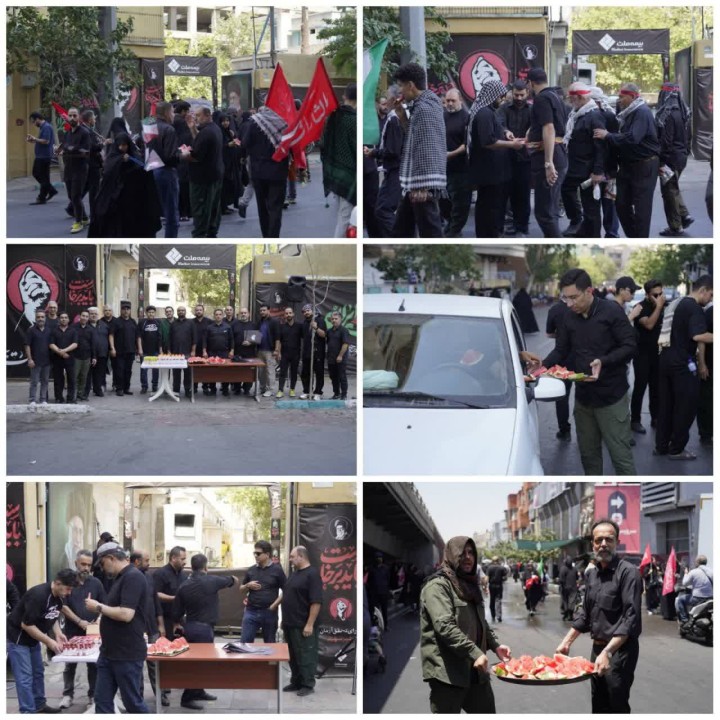 موکب بیمه ملت پذیرای سوگواران آیین تشییع رهبر شهید انقلاب