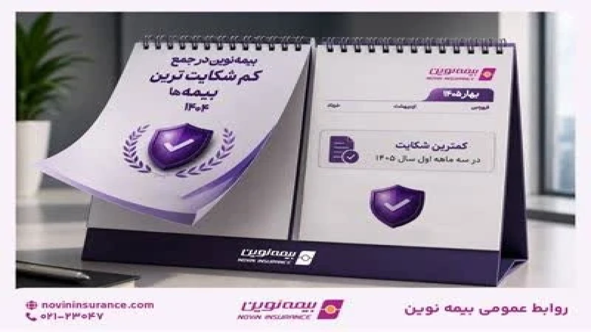 بیمه نوین همچنان در جمع کم‌شکایت‌ترین شرکت‌های بیمه کشور
